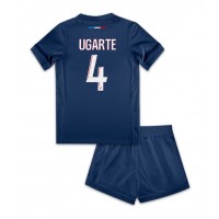 Paris Saint-Germain Manuel Ugarte #4 Hjemmedraktsett Barn 2024-25 Kortermet (+ Korte bukser)